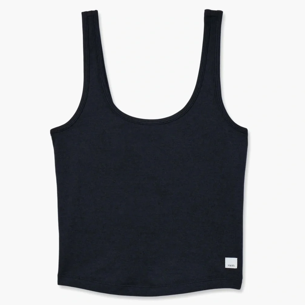Vuori Halo Essential Tank Women's DreamKnit™ Tank Black Heather XS - Picture 5 of 13